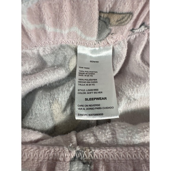 Disney Sleepwear Women's Pajama Pants Pink Bunny Print Size M - Picture 2 of 3
